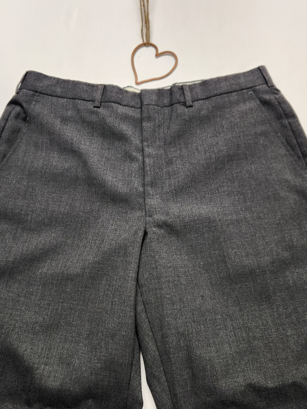 ⭐️Vintage Barrington Mens Grey Wool Blend Tailored Slacks 36x30 Suit Pants Work